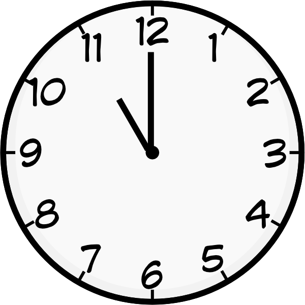 Eleven O Clock Clip Art at Clker.com.