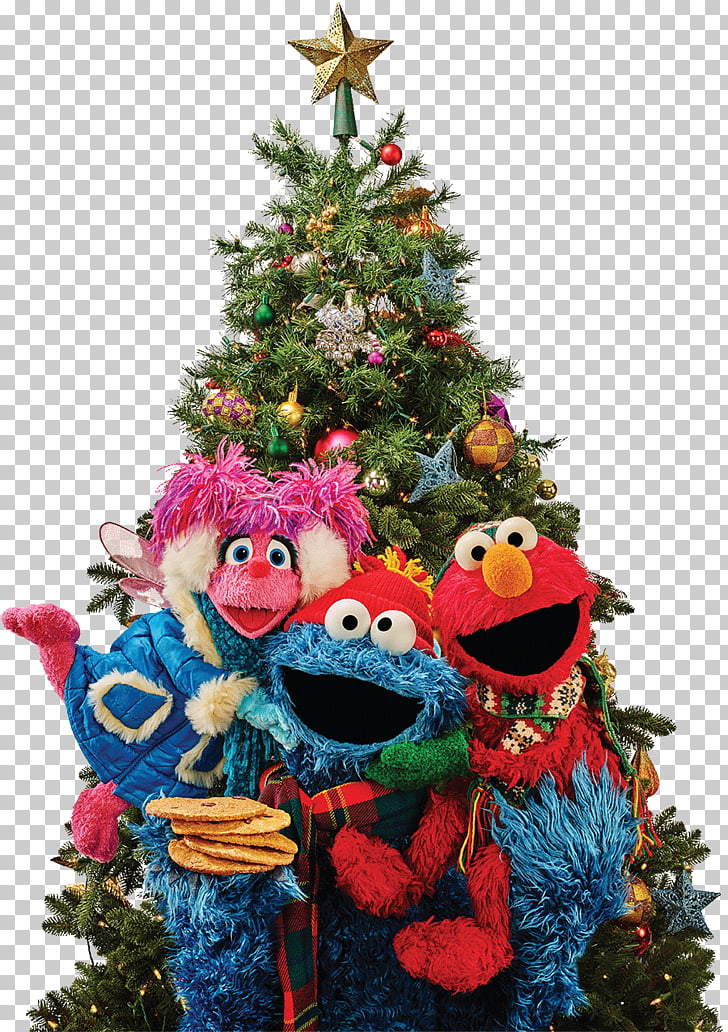 Christmas tree Christmas ornament Elmo PBS, christmas tree.