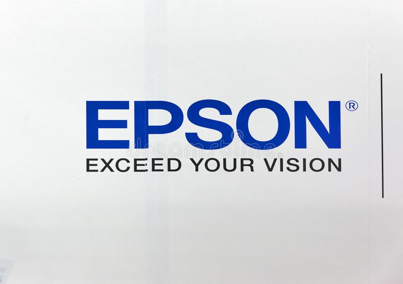 Epson Logo On Booth During CEE 2017 In Kie #220972.