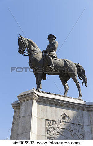 Stock Photo of Turkey, Ankara, Ataturk equestrian statue.