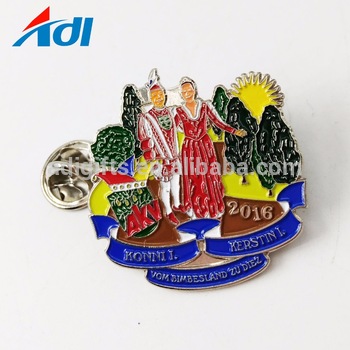 Best Selling Custom Enamel Equipo Vision Metal Lapel Pins For Clothes.