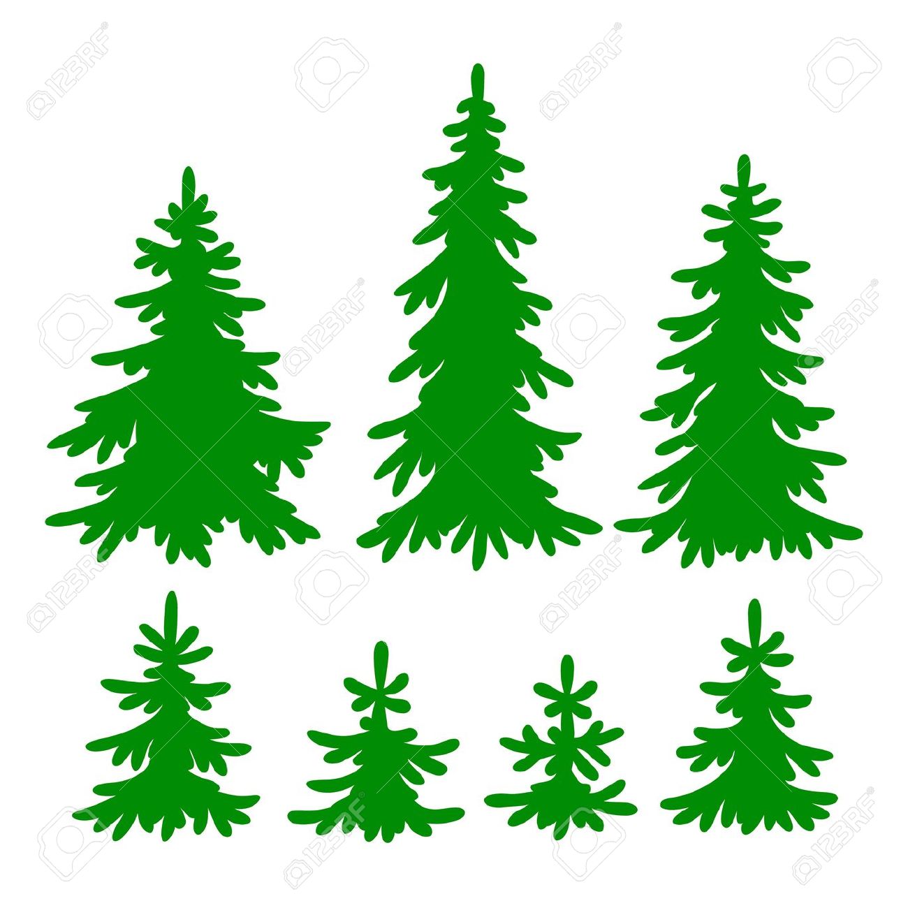 Evergreen Clip Art.