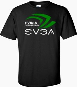 Details about Nvidia Geforce gtx EVGA T Shirt Logo Men\'s Black,White.