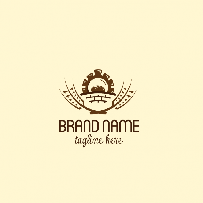 Vintage Bakery Exclusive Logo Design.