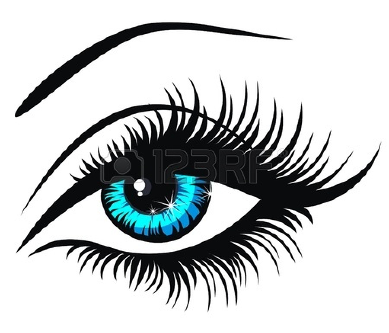 Human eye clip art.