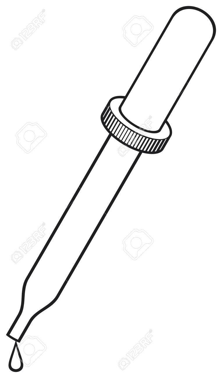 dropper vector illustration medical pipette, eyedropper.