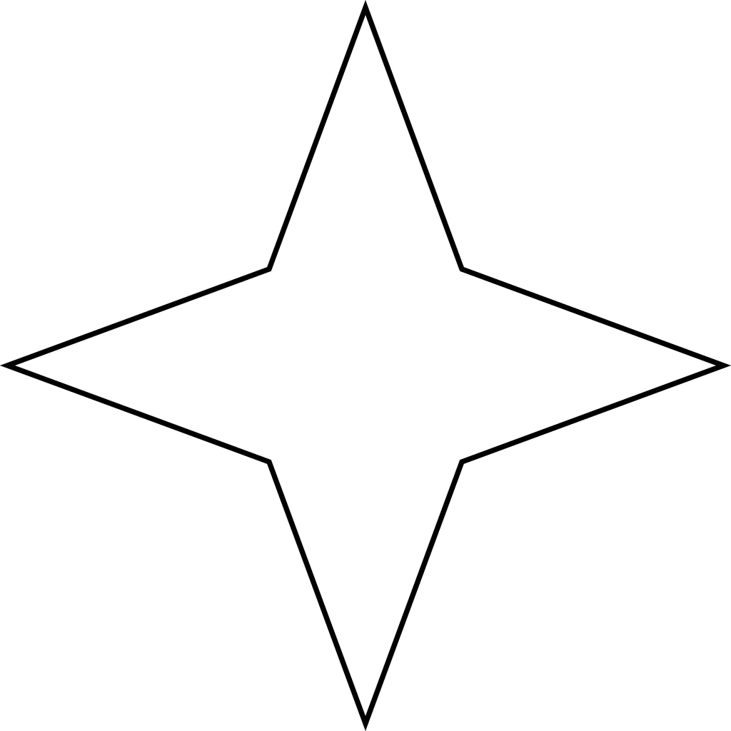 Large Star Template Printable.