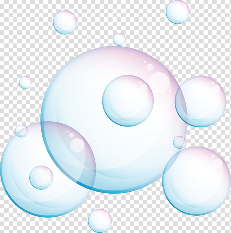 Bubbles illustration, Foam , Foam material transparent.