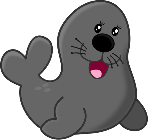 Vector clip art of seal.