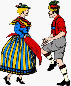 Folk dance clip art.