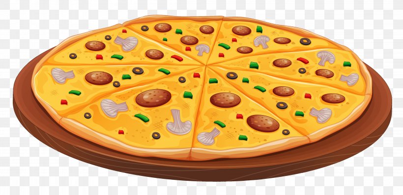 Pizza Fast Food Pepperoni Clip Art, PNG, 4605x2236px, Pizza.