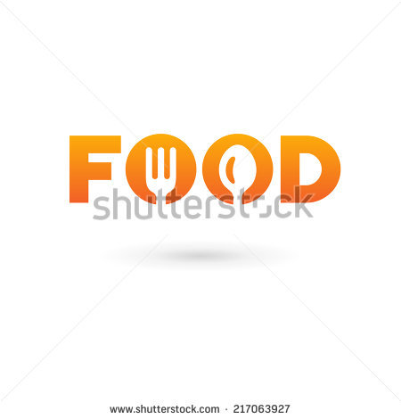 Food Word Sign Logo Icon Design Stock Vector 217063930.