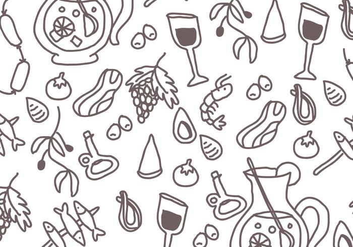 Spanish Food Pattern.