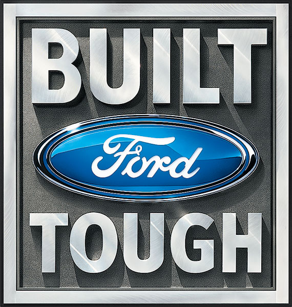 Built ford tough Logos.