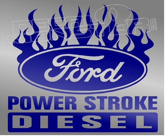 Ford Powerstroke Diesel Edition 8 Decal Sticker DM.