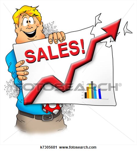 Sales forecast clipart.