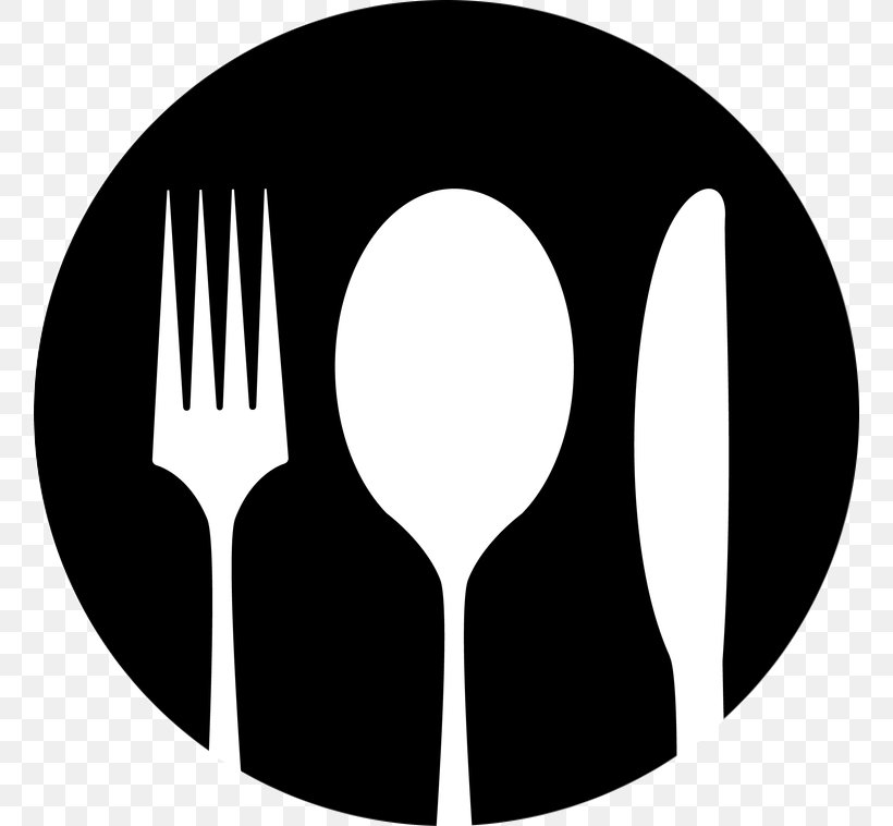 Knife Fork Spoon Clip Art, PNG, 758x758px, Knife, Black.