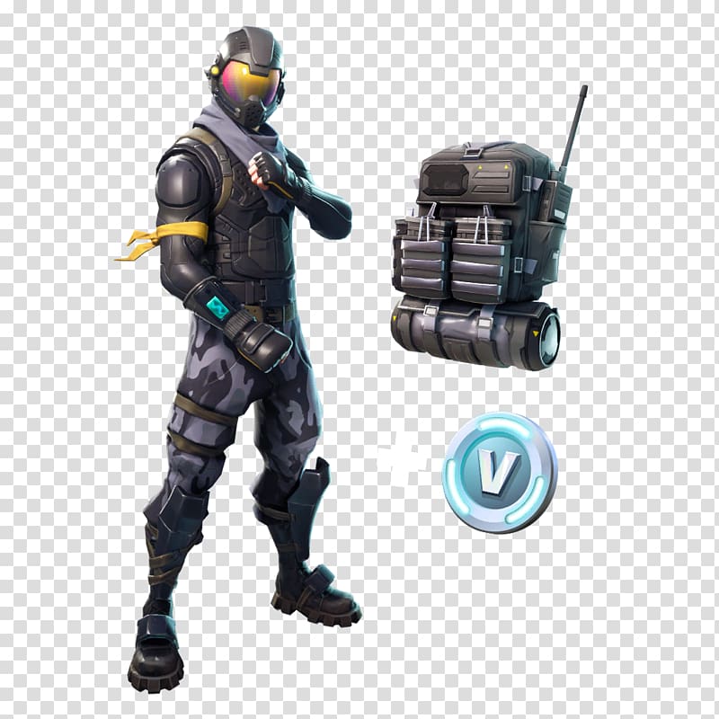 Person wearing suit illustration, Fortnite Battle Royale.