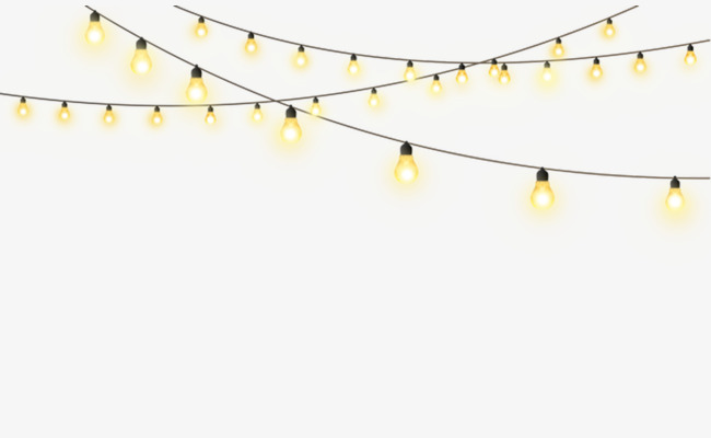 Free String Lights Clipart No Background.