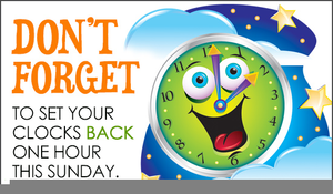 Turn Back Clock Clipart.