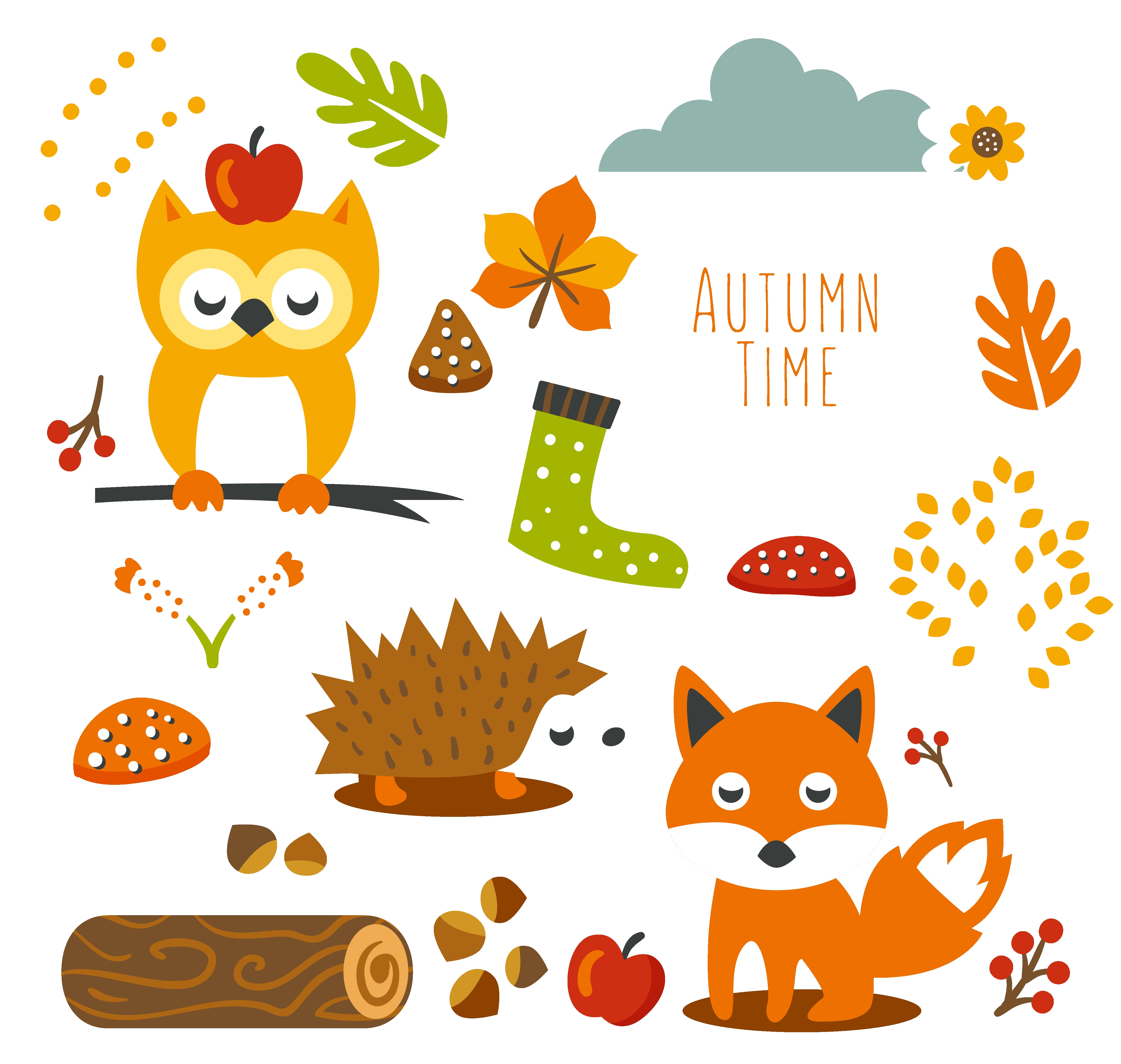 September Decorations Clipart Autumn Within Transparent Png.