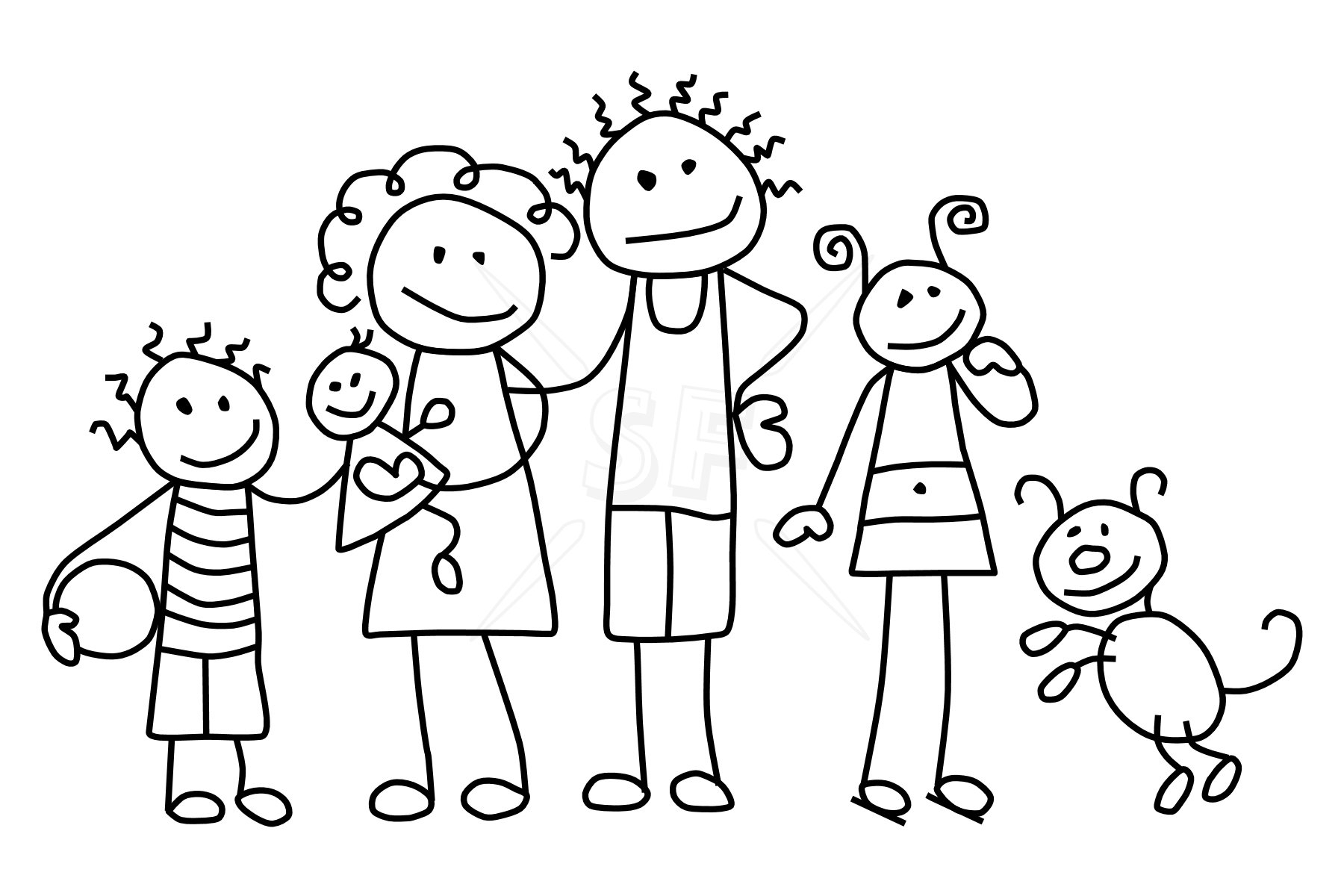 Family Clipart Black And White & Family Black And White Clip Art.