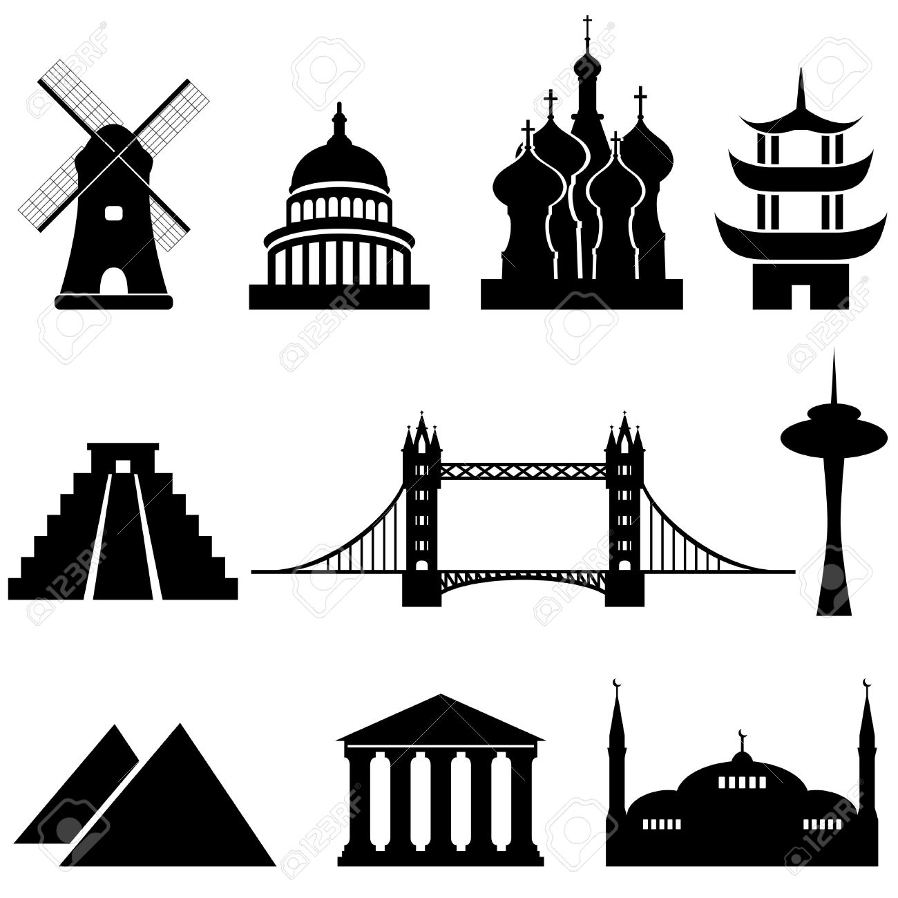 World Famous Places Clipart (70+) #41528.