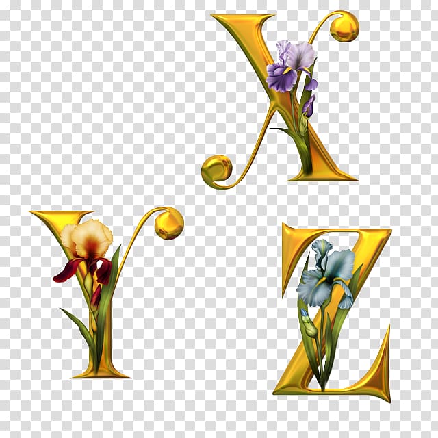 Fancy Alphabets Letter English alphabet Flower, flower.