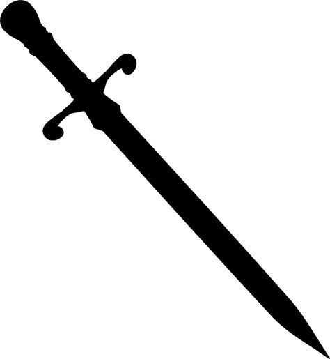 Sword Silhouette clip art.