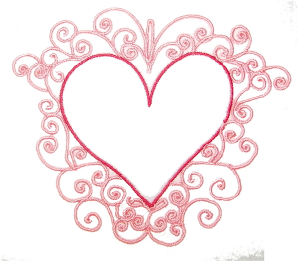 Fancy Red Heart Clipart.