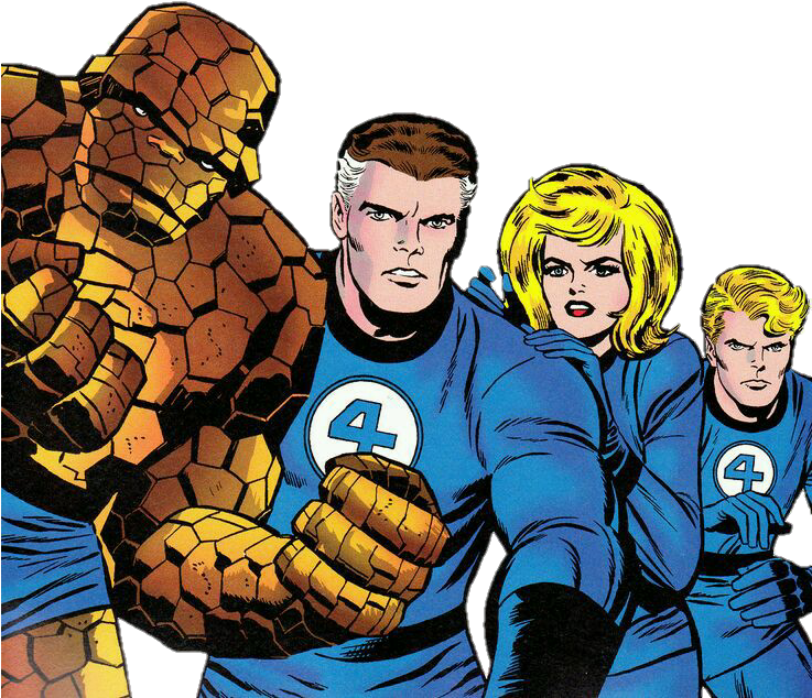 Fantastic four,Thing,Superhero,Fictional character,Hero,Cartoon.