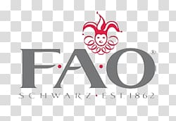 F.A.O Schwarz logo, FAO Schwarz Logo transparent background.