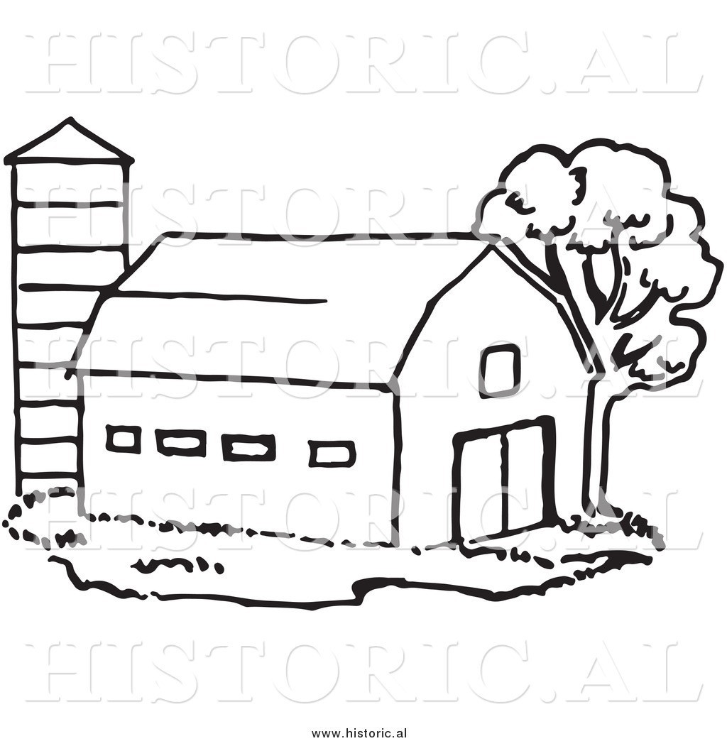 Farm Animals Clipart Black And White.