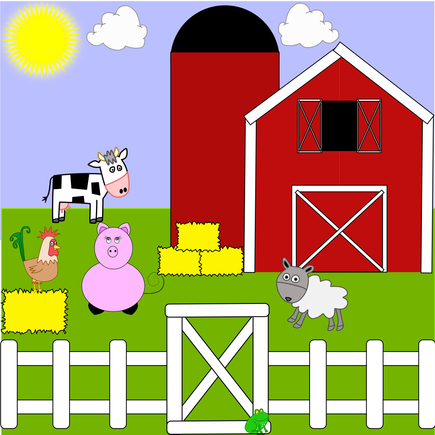 Farmhouse clipart.