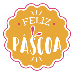 Feliz pascoa handwritten lettering.