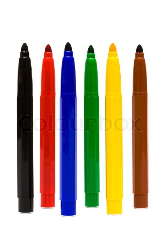 Felt tip pens clipart.