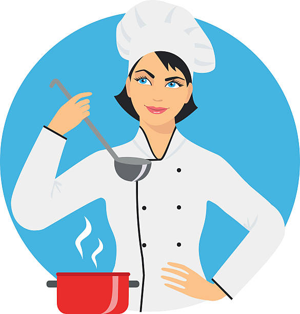 Female Chef Clipart Images.