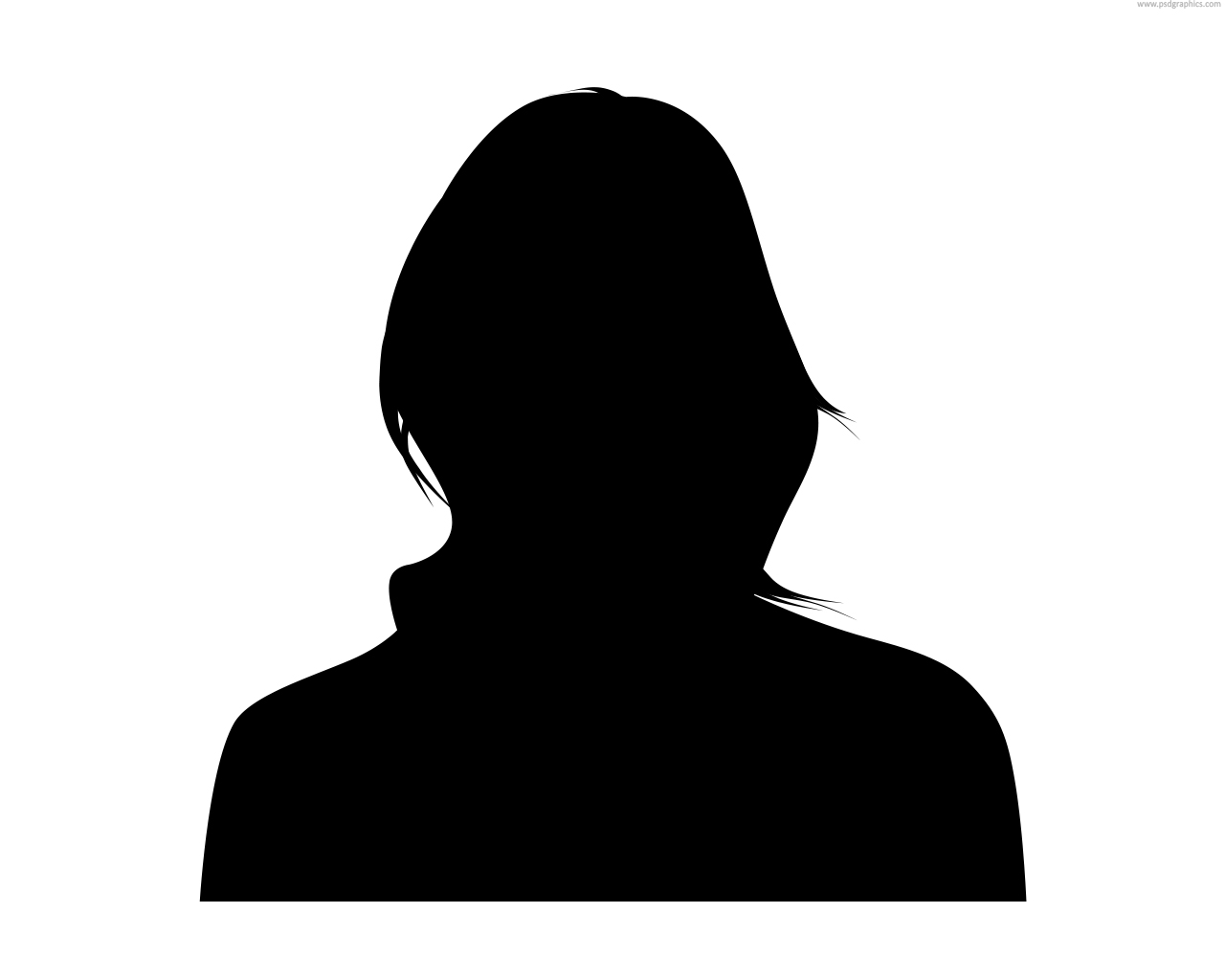 Female Face Silhouette Clipart.