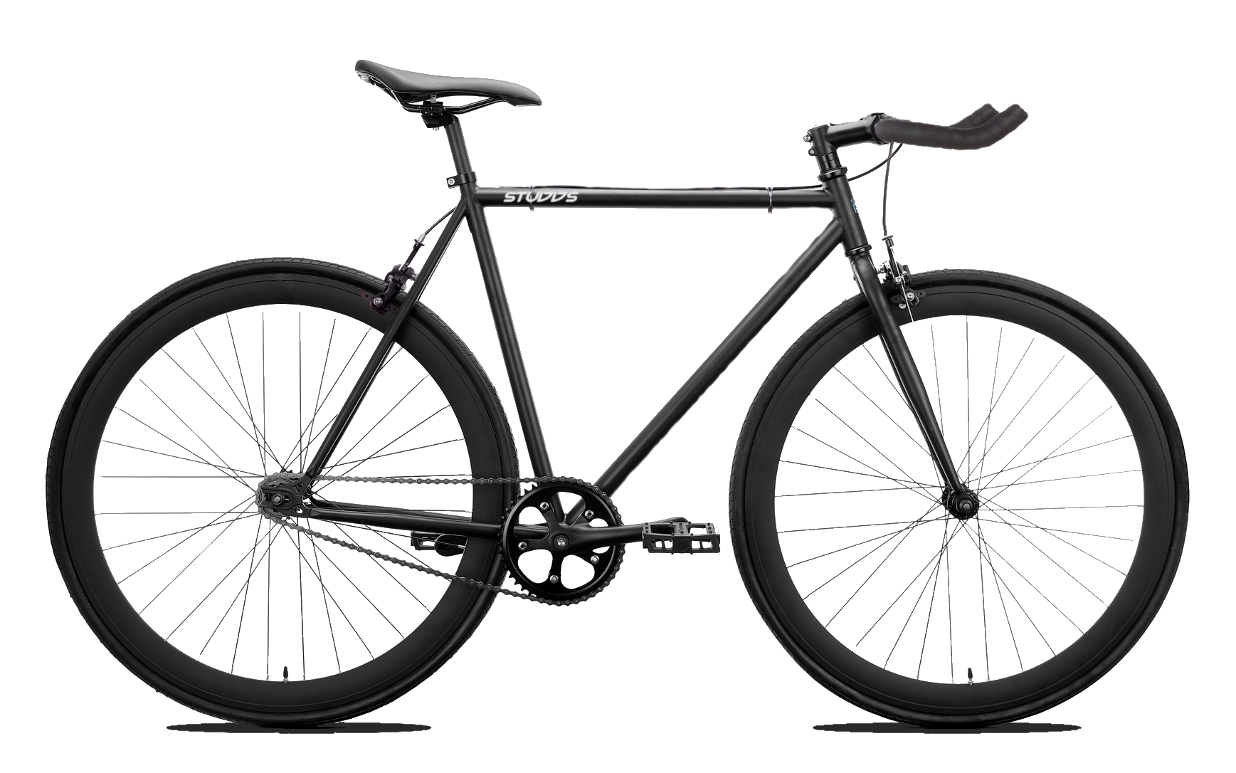 2019 Studds Matte Black Fixie/Singlespeed (Bull Horn Bar).