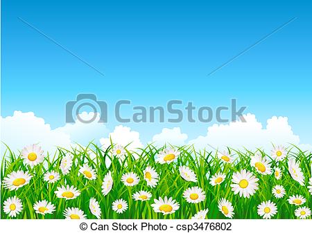 Field Of Flowers Clipart.