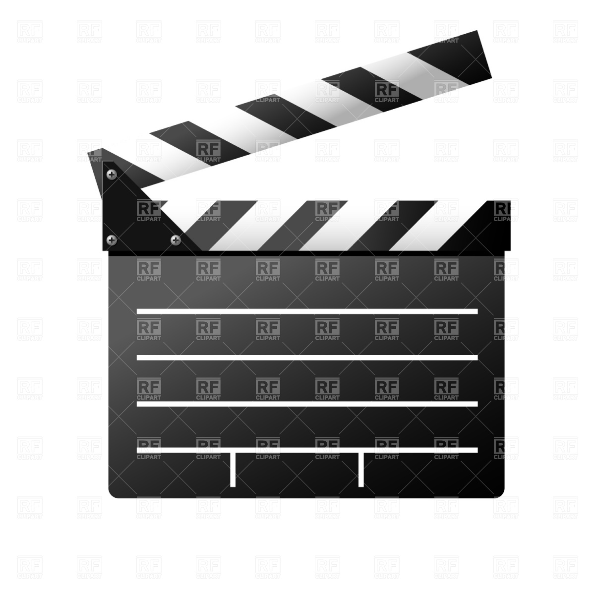 Film Slate Stock Vector Image.