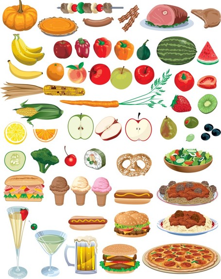 Finger Food Clip Art, Vector Finger Food.