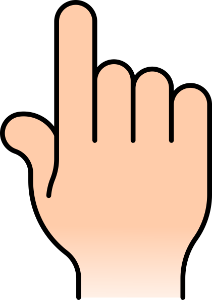 6 Fingers Clipart.