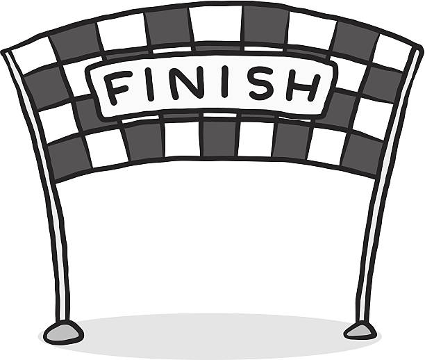 Finish Line Clipart Black And White.