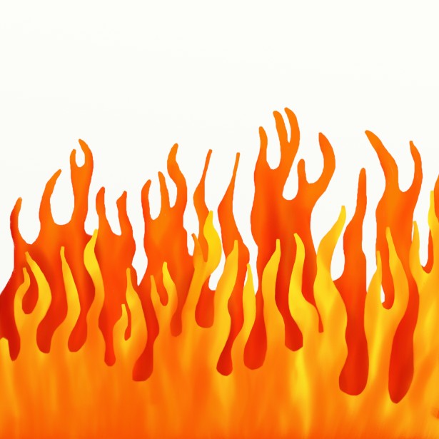 Fire Border Clip Art Free Stock Photo.