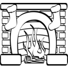 Fireplace Fire Clipart.