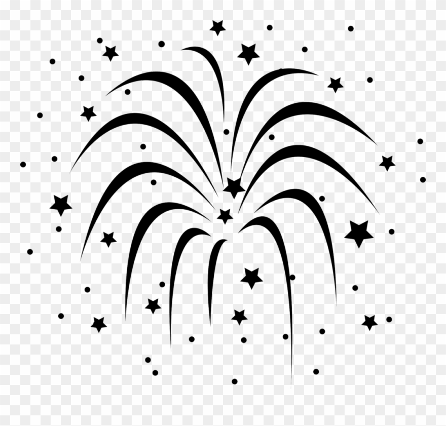 Firework Clipart Ycoggmdce Fireworks Black And White.