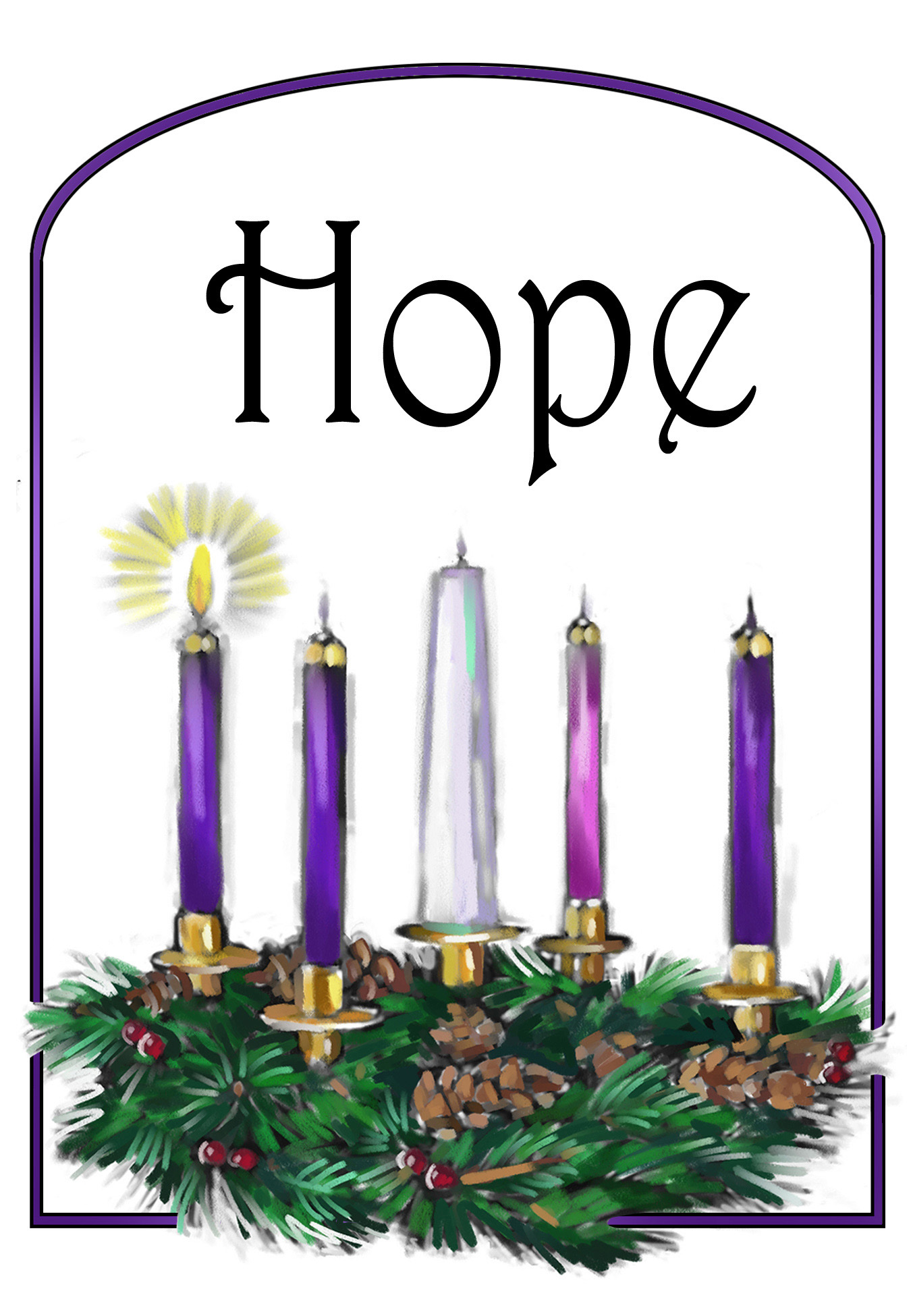 1st Sunday In Advent Clipart.