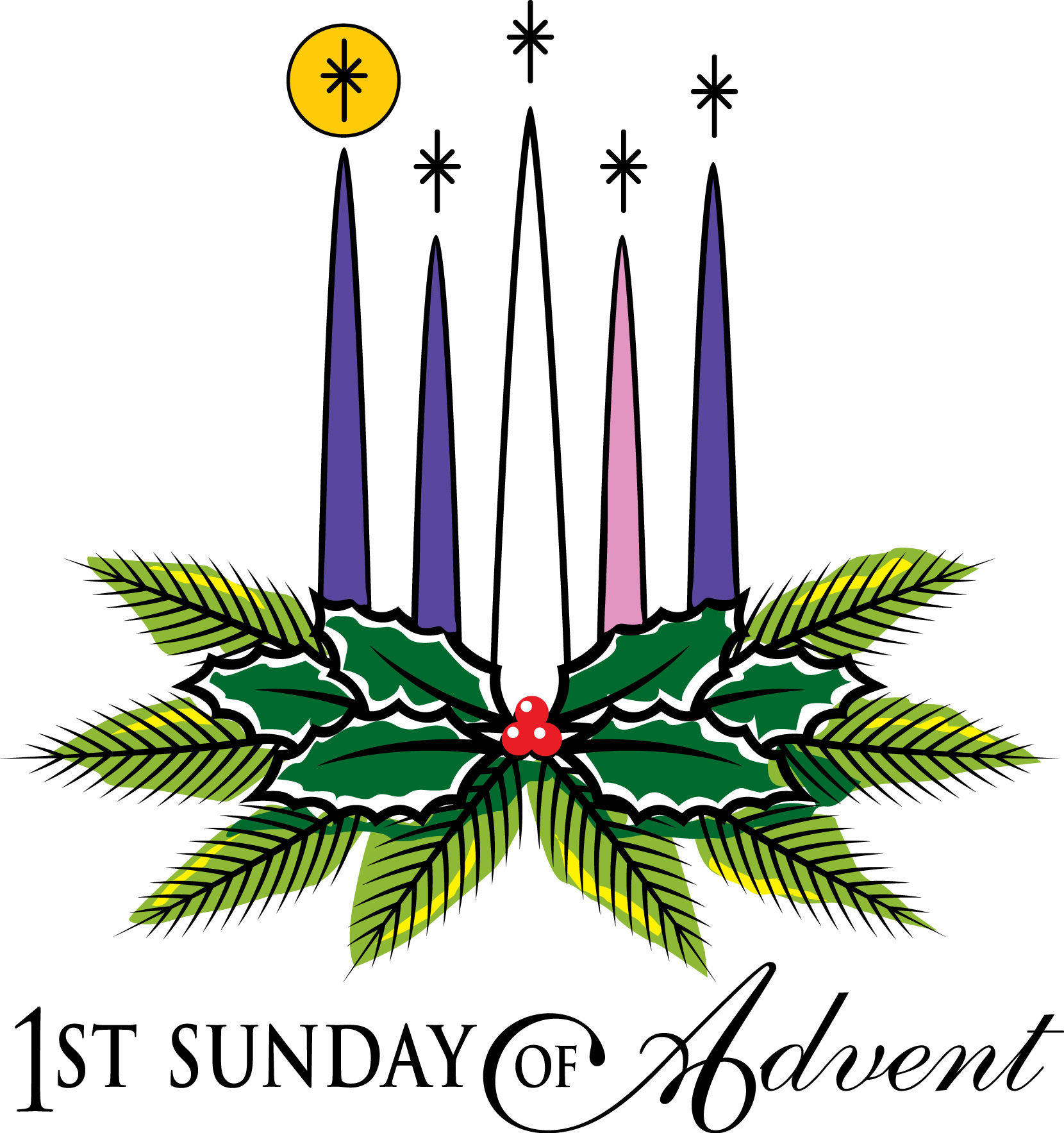 Advent clip art religious sunday.