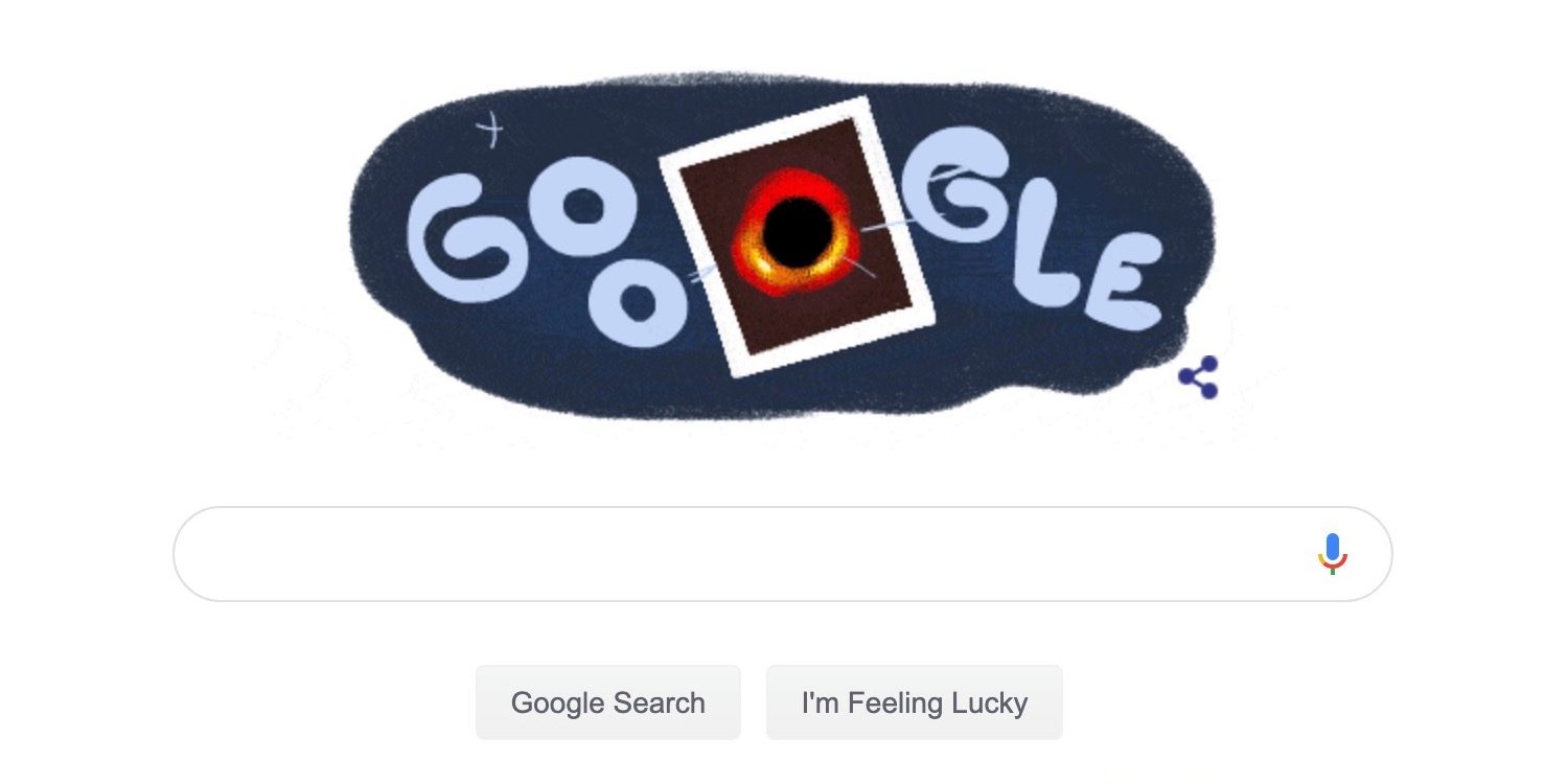 Google celebrates first black hole image with \'special.